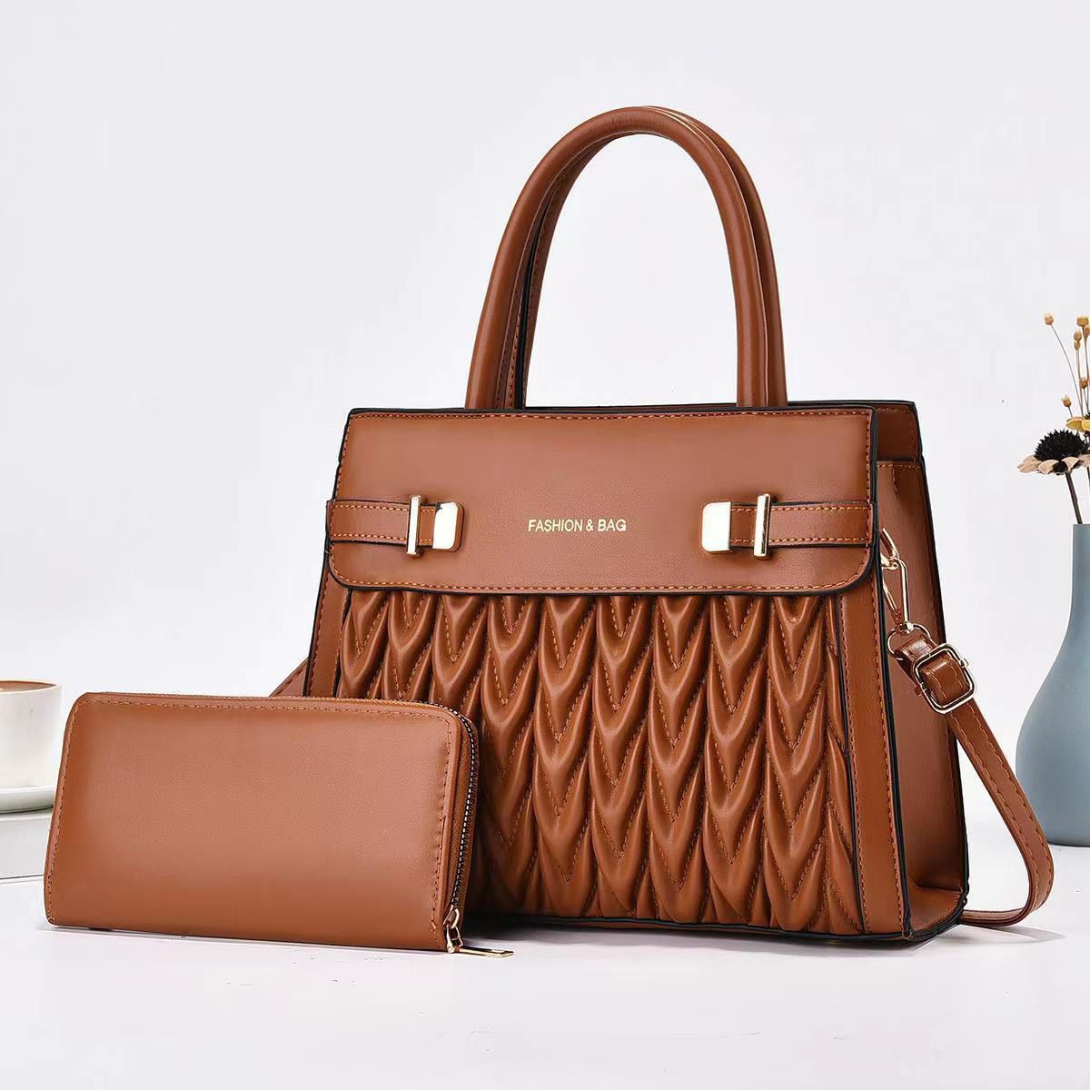 Classic Brown Shoulder Bag